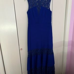 Tadashi Shoji royal blue gown